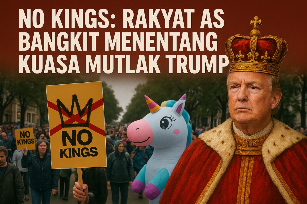 “No Kings”: Gelombang Rakyat AS Menentang Kuasa Mutlak Trump