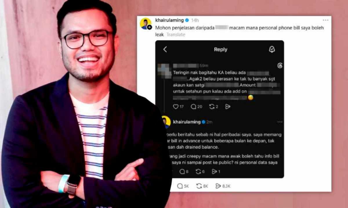 Khairul Aming Fail LOD Terhadap Maxis, Dakwa Maklumat Peribadi Diakses Tanpa Kebenaran
